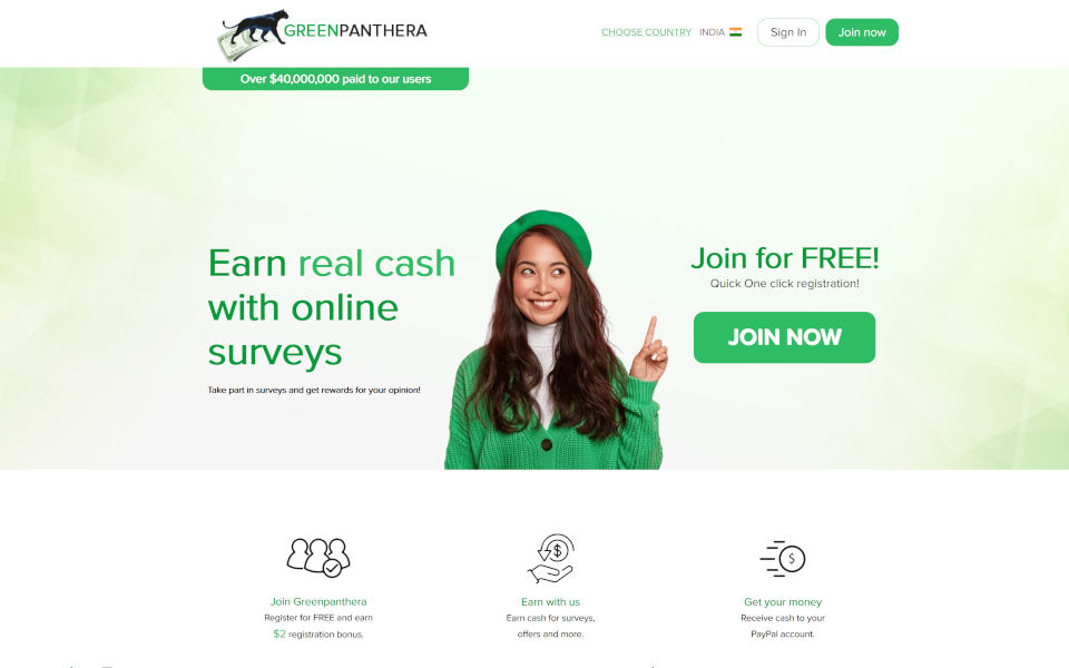 GreenPanthera.com এর সদস্য হন এবং অর্থ সাশ্রয় করুন! সমীক্ষায় অংশ নিন এবং আপনার মতামতের জন্য পুরষ্কার পান!