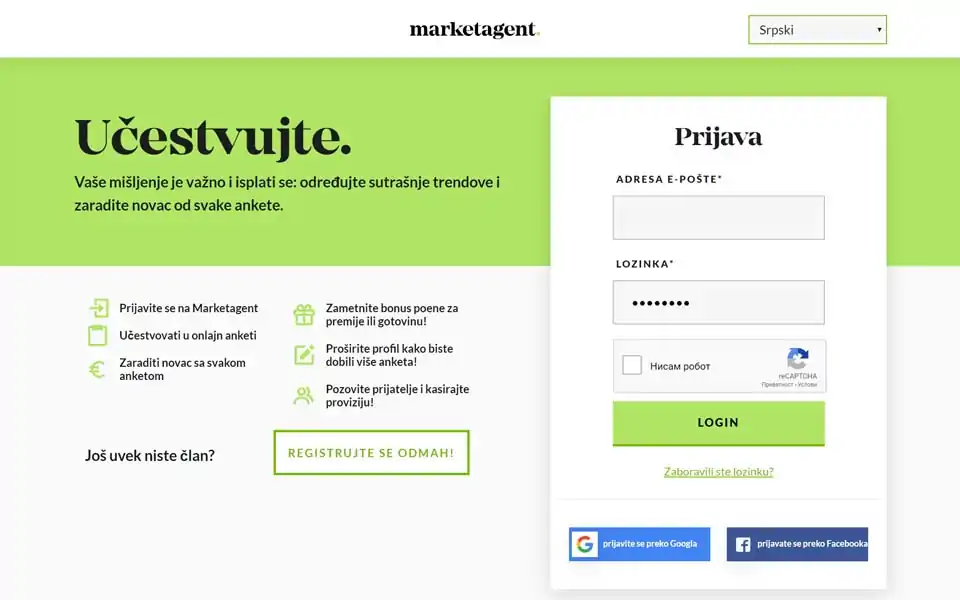 MARKETAGENT.COM – Vaše mišljenje znači i isplati se: Na taj način određuje trendove u budućnosti i zarađujete gotov novac od svake ankete.