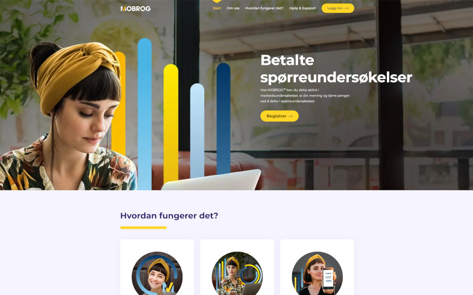 Hos MOBROG kan du delta aktivt i markedsundersøkelser, si din mening og tjene penger ved å delta i spørreundersøkelser.