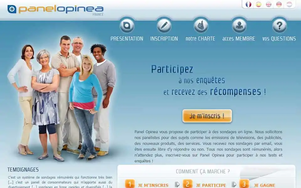 Panel Opinea - Participez à nos enquêtes et recevez des récompenses!