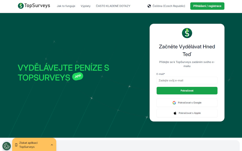 Nejlépe placené průzkumy s konkurenceschopnými odměnami