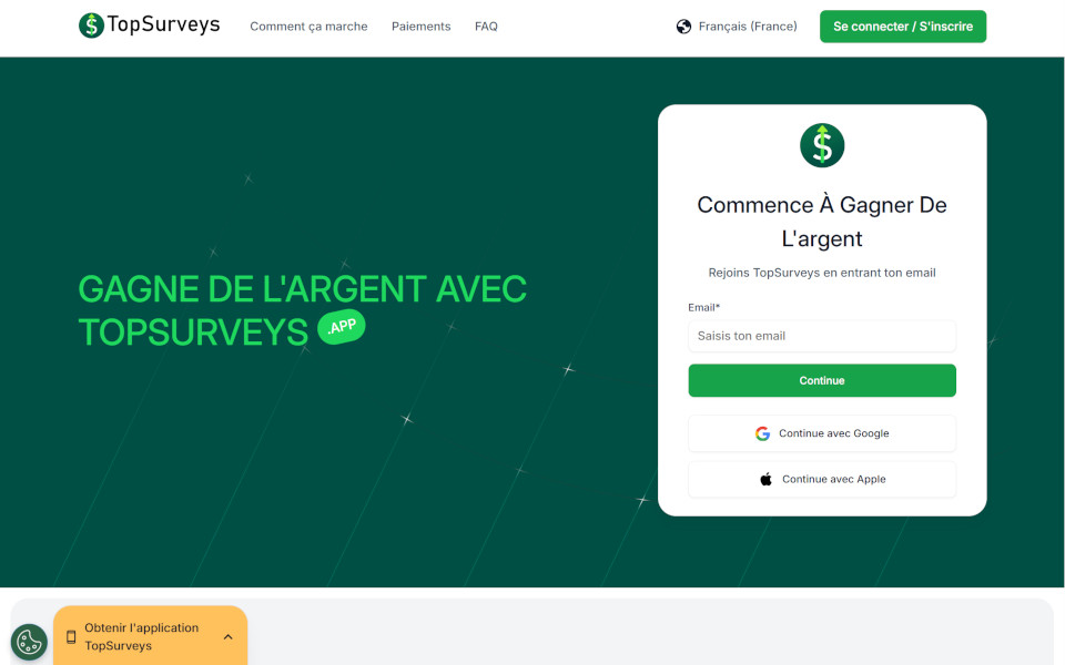 Des sondages très bien payés avec des récompenses compétitives Des sondages très bien payés avec des récompenses compétitives