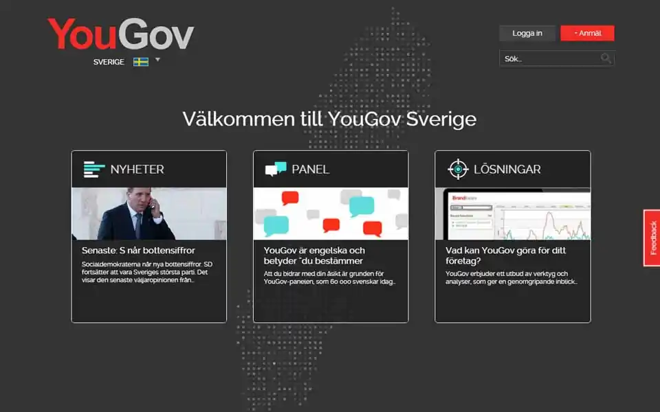 Panel YouGov är ett internationellt gemenskap av människor som gillar att dela deras åsikt och samtidigt samlar för det poäng. YouGov genomför online undersökningar om politik, öffentliga ärenden, produkter, varumärken och allmänna ämnen.